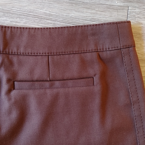 CELINE Chocolate Brown Cropped Dress Pants - Picture 7 of 13